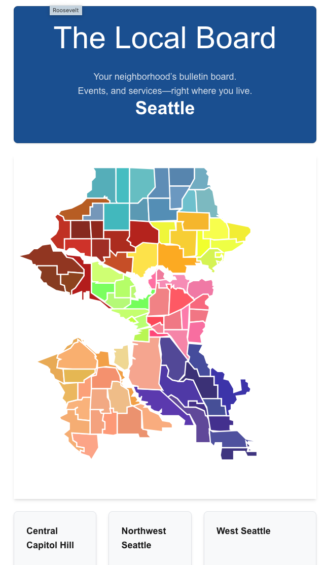 Image of The Local Board site